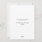 Custom Funny Pet Cat Dear Santa Christmas Feestdagenkaart (Achterkant)