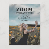 Custom Funny Photo Afstuderen Aankondigingskaart (Voorkant)