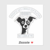 Custom Funny Photo & Name - Stop Blaming Sticker (Vel)