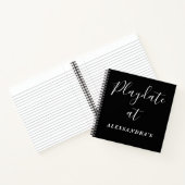 Custom Funny Playdate Black White Score Tracker  Notitieboek (Binnen)