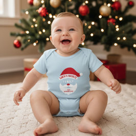 Custom Funny Santa's Favorite Family Name Romper