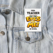 Custom Funny Teacher Gifts  Personalized by School Button (Insitu)