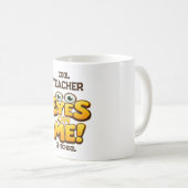 Custom Funny Teacher Gifts  Personalized by School Koffiemok (Voorkant rechts)
