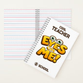 Custom Funny Teacher Gifts  Personalized by School Notitieboek (Binnen)