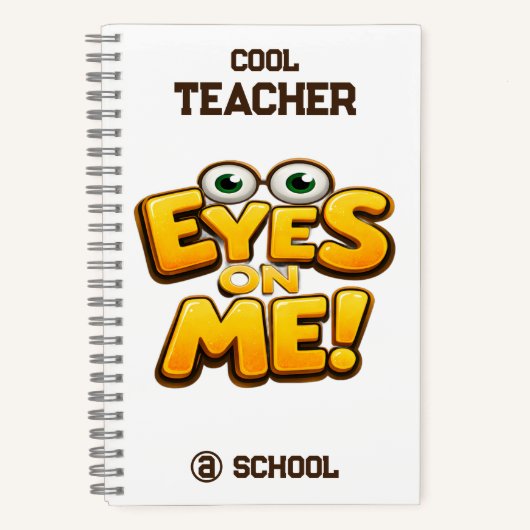 Custom Funny Teacher Gifts  Personalized by School Notitieboek (Voorkant)
