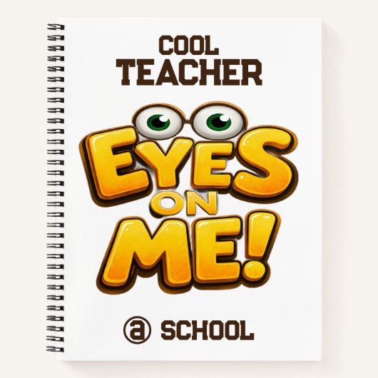 Custom Funny Teacher Gifts  Personalized by School Notitieboek (Voorkant)