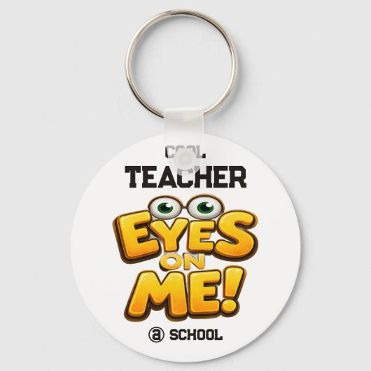 Custom Funny Teacher Gifts  Personalized by School Sleutelhanger (Voorkant)