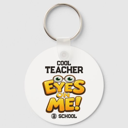 Custom Funny Teacher Gifts  Personalized by School Sleutelhanger (Voorkant)
