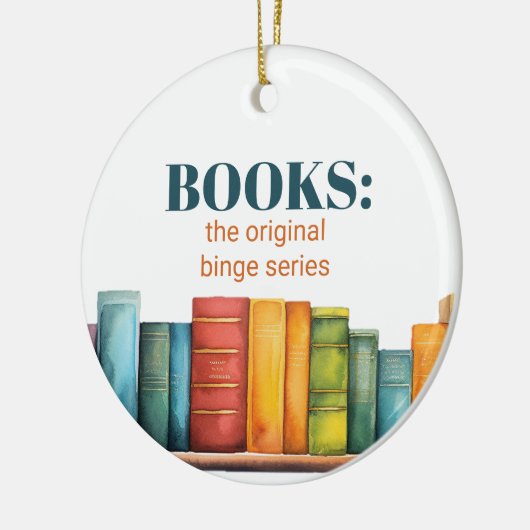 Custom Funny Vriendschap Leesboek Keramisch Ornament (Links)