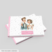 Custom Funny Wedding Guest Book Quirky Paar Gastenboek