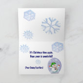 Custom Funny Winter Scene Kerst Kaart (Binnen)