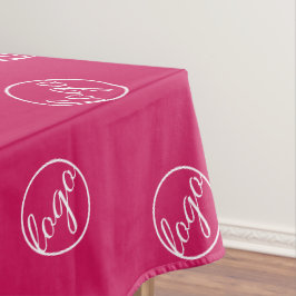 Custom Fuschia Hot Pink Trade Show Logo Business Tafelkleed
