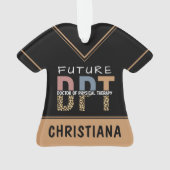 Custom Future DPT Doctor in Fysieke Therapie Ornament (achterkant)