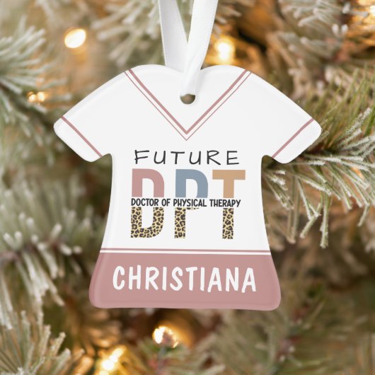 Custom Future DPT Doctor in Fysieke Therapie Ornament (Boom)
