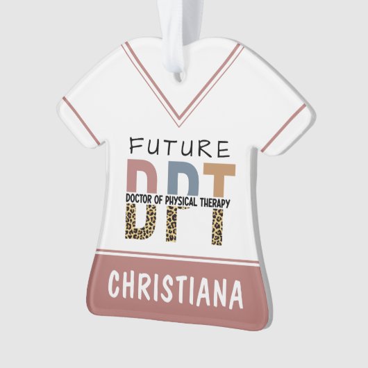 Custom Future DPT Doctor in Fysieke Therapie Ornament (voorkant)