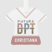 Custom Future DPT Doctor in Fysieke Therapie Ornament (achterkant)
