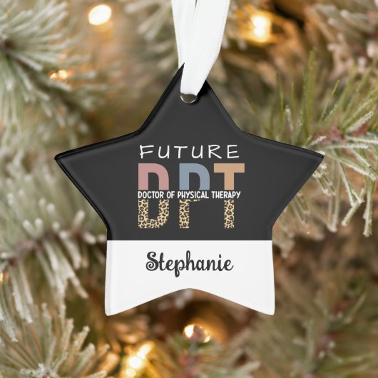 Custom Future DPT Doctor in Fysieke Therapie Ornament (Boom)