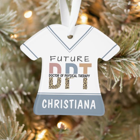 Custom Future DPT Doctor in Fysieke Therapie Ornament (Boom)