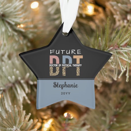 Custom Future DPT Doctor in Fysieke Therapie Ornament (Boom)