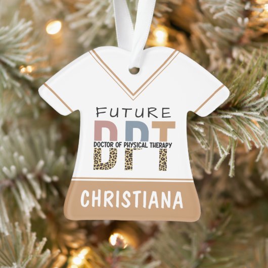 Custom Future DPT Doctor in Fysieke Therapie Ornament (Boom)