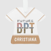 Custom Future DPT Doctor in Fysieke Therapie Ornament (achterkant)