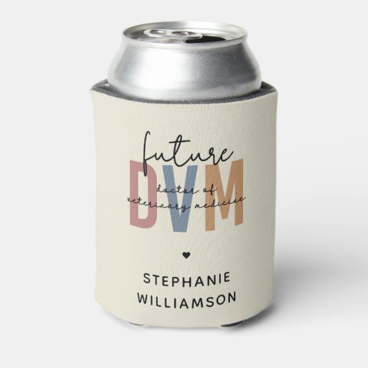 Custom Future DVM Doctor in de diergeneeskunde Blikjeskoeler (Blikje Achterkant)