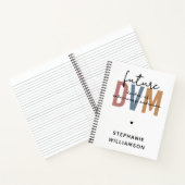 Custom Future DVM Doctor in de diergeneeskunde Notitieboek (Binnen)