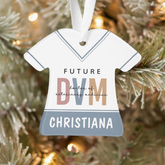 Custom Future DVM Doctor in de diergeneeskunde Ornament (Boom)