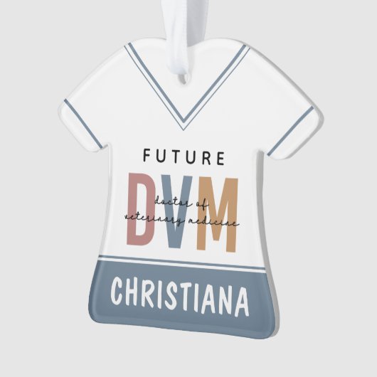 Custom Future DVM Doctor in de diergeneeskunde Ornament (voorkant)