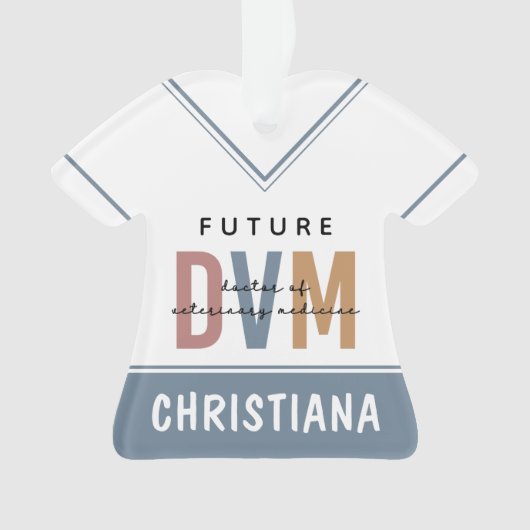 Custom Future DVM Doctor in de diergeneeskunde Ornament (voorkant)
