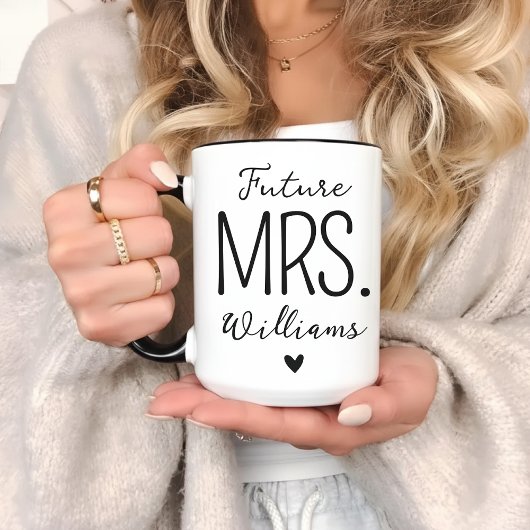Custom Future Mr and Mrs Mug, Engagement Gift Mok