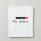 Custom Future Mrs Wedding Monogram T-shirt