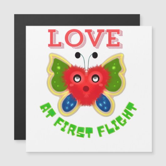 Custom Fuzzy Heart Butterfly Gift (Voorkant / Achterkant)