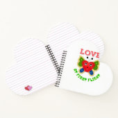 Custom Fuzzy Heart Butterfly Gift Notitieboek (Binnen)