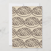 Custom Galentine's Day Brunch Waffle Uitnodiging 2 (Achterkant)