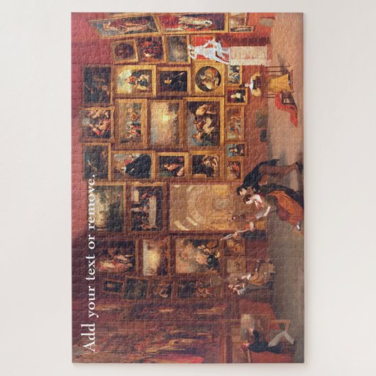 Custom, "Gallery of the Louvre" Samuel F.B. Morse Legpuzzel (Verticaal)