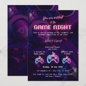 Custom Game Night Invitation Kaart (Voorkant / Achterkant)