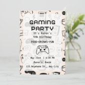 Custom Game Night Invitations Kaart (Staand voorkant)