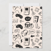 Custom Game Night Invitations Kaart (Achterkant)