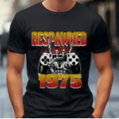 Custom Gamer Respawned 1975 50ste verjaardag T-shirt