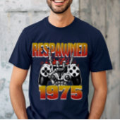 Custom Gamer Respawned 1975 50ste verjaardag T-shirt