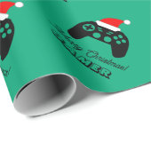 Custom gaming controller Christmas wrapping paper Cadeaupapier (Rol Hoek)