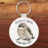 Custom Garden Bird Sleutelhanger (Voorkant)
