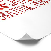 Custom Gather hier met dankbare harten Poster (Hoek)