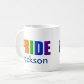 Custom Gay Pride Koffiemok (Voorkant links)
