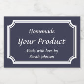 Custom gedrukt voedsel inblikken sjabloon mason ja voedselcontainer etiket (Enkel label)