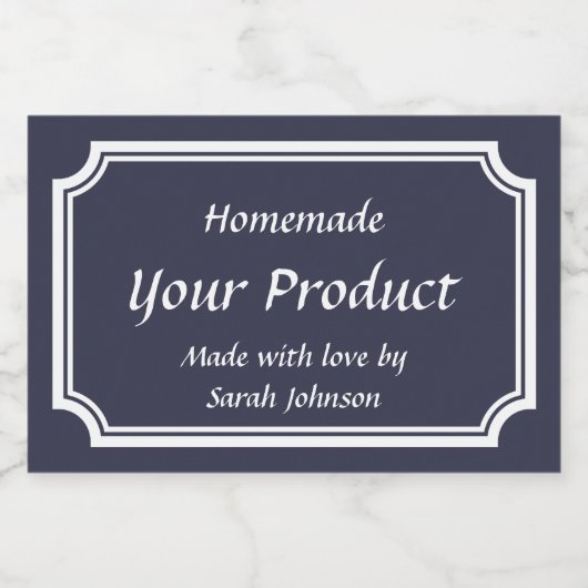 Custom gedrukt voedsel inblikken sjabloon mason ja voedselcontainer etiket (Enkel label)