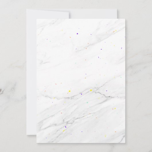 Custom Geel Blauw Rood Ballons Grand Opening Kaart (Achterkant)