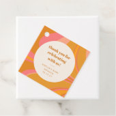 Custom Geel Roze Marmeren Baby shower Dank u Bedankjes Labels (In situ)