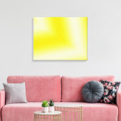 Custom Geel & Wit Abstract Design Canvas Print (Insitu (Woonkamer))